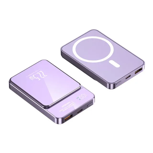 10000mAh 마그네틱 보조배터리 20W 무선 보조배터리 슬림 휴대용 배터리 충전기 (MagSafe 아이폰 17 16 15 삼성 24 23 호환)