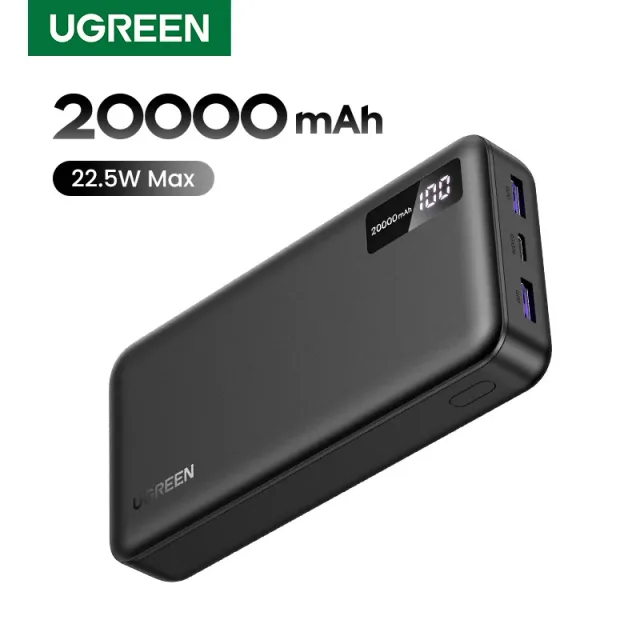 [CCC 인증] UGREEN 20000mAh PD 20W 보조배터리 고속 충전 휴대용 보조배터리 (아이폰 17, 16, 15 Pro Max, 샤오미 폰용) 30W 외장 배터리