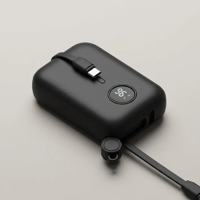 바우아토 올인원 보조배터리, 10000mAh , 블랙, 1개